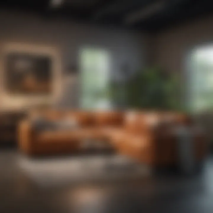 Eco-friendly couches displayed in a showroom