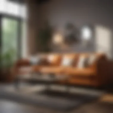 Exploring Couches Online Online shopping for couches on a laptop