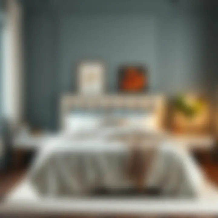 Stylish bedroom showcasing modern bedding designs