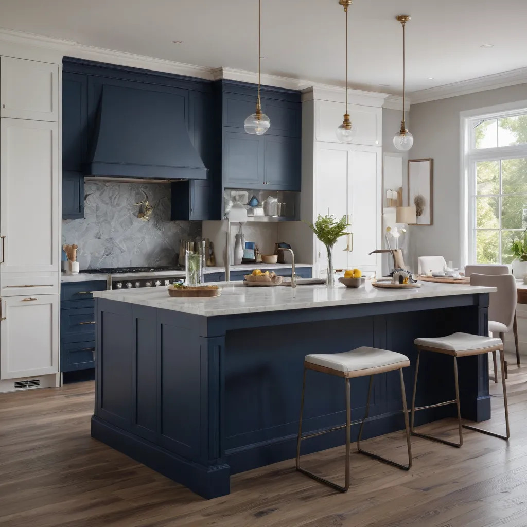 Harmonizing Kitchen Island Colors with White Cabinets